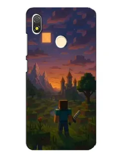 Чехол для TECNO POP 3 с картинкой «Стив у башни»