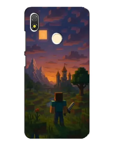 Чехол для TECNO POP 3 с картинкой «Стив у башни»