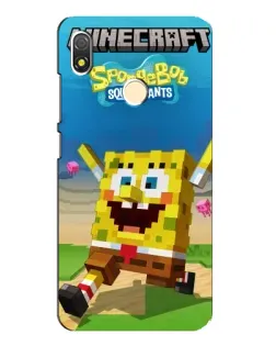 Чохол для TECNO POP 3 з картинкою «Губка Боб Minecraft» Чохол для TECNO POP 3 з картинкою «Губка Боб Minecraft»