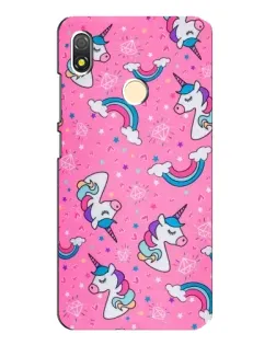 Чехол для TECNO POP 3 с картинкой «Unicorn паттерн розовый» Чехол для TECNO POP 3 с картинкой «Unicorn паттерн розовый»