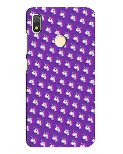 Чехол для TECNO POP 3 с картинкой «Единороги на фиолетовом»