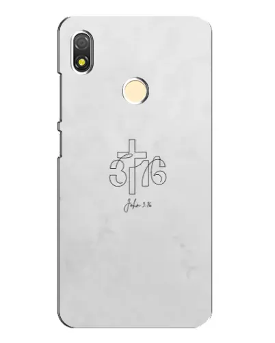 Чехол для TECNO POP 3 с картинкой «Иоанна 3:16 Крест»