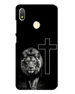 Чехол для TECNO POP 3 с картинкой «Лев и Крест»