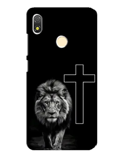Чехол для TECNO POP 3 с картинкой «Лев и Крест»