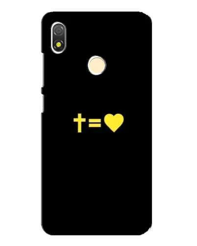 Чехол для TECNO POP 3 с картинкой «Сердце и Крест»