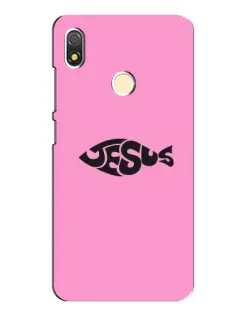 Чехол для TECNO POP 3 с картинкой «Розовый символ  Jesus»