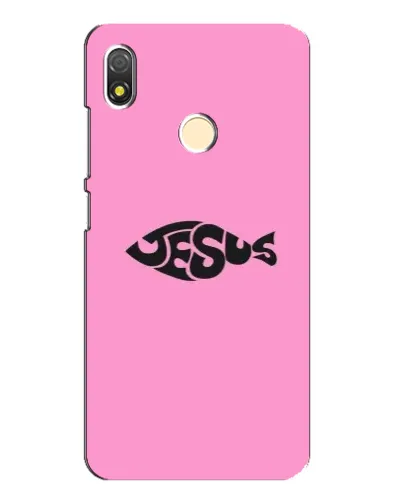 Чехол для TECNO POP 3 с картинкой «Розовый символ  Jesus»