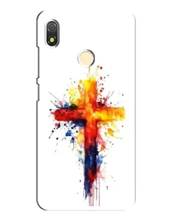 Чехол для TECNO POP 3 с картинкой «Акварельный крест»
