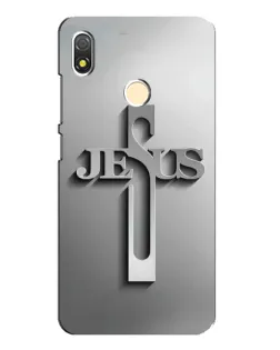 Чохол для TECNO POP 3 з картинкою «Металевий хрест Jesus»