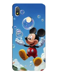 Чехол для TECNO POP 3 с картинкой «Mickey и мыльные пузыри»