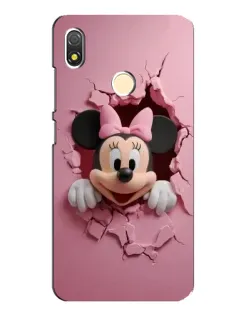 Чехол для TECNO POP 3 с картинкой «Минни сквозь стену»