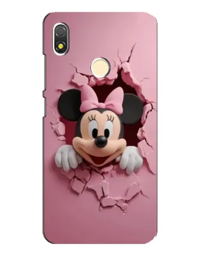 Чехол для TECNO POP 3 с картинкой «Минни сквозь стену»
