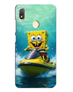 Чехол для TECNO POP 3 с картинкой «Спанч Боб на гидроцикле» Чехол для TECNO POP 3 с картинкой «Спанч Боб на гидроцикле»