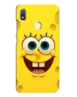Чехол для TECNO POP 3 с картинкой «Губка Боб улыбка»
