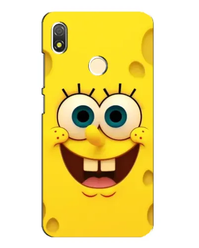 Чехол для TECNO POP 3 с картинкой «Губка Боб улыбка»