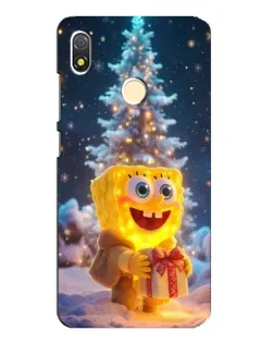 Чехол для TECNO POP 3 с картинкой «Рождественский Спанч Боб»