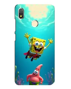 Чохол для TECNO POP 3 з картинкою «Спанч Боб під водою»