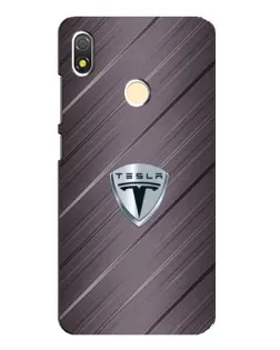 Чехол для TECNO POP 3 с картинкой «Металлическая текстура Tesla»