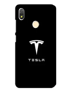 Чехол для TECNO POP 3 с картинкой «Tesla White Logo»