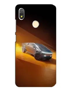 Чехол для TECNO POP 3 с картинкой «Cybertruck в пустыне»