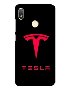 Чехол для TECNO POP 3 с картинкой «Tesla Red Logo»