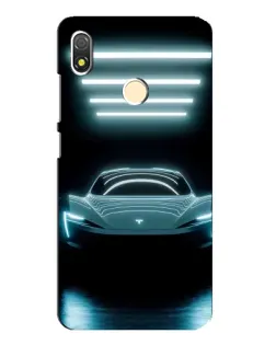 Чехол для TECNO POP 3 с картинкой «Tesla в неоне»