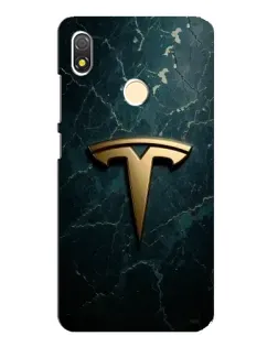 Чехол для TECNO POP 3 с картинкой «Мраморная Tesla Gold»
