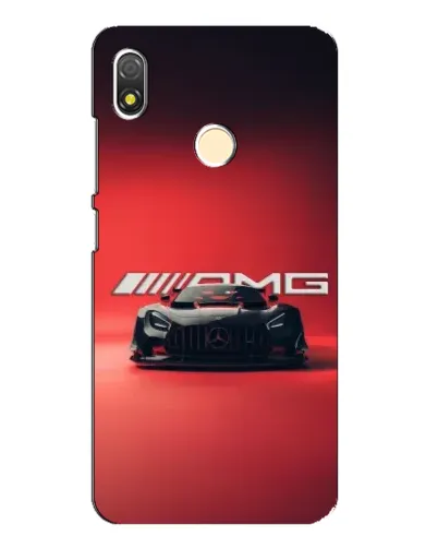 Чехол для TECNO POP 3 с картинкой «Mercedes AMG — красная линия»
