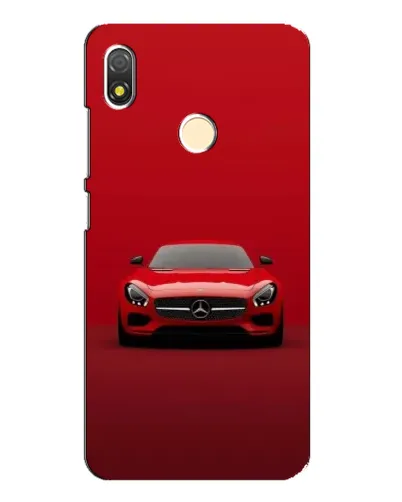 Чехол для TECNO POP 3 с картинкой «Красный Mercedes AMG»