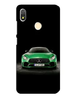 Чехол для TECNO POP 3 с картинкой «Mercedes — неоновый лого»