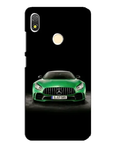 Чехол для TECNO POP 3 с картинкой «Mercedes — неоновый лого»