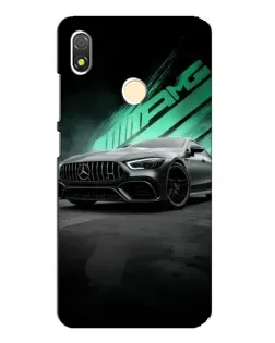 Чехол для TECNO POP 3 с картинкой «Темный Mercedes AMG»