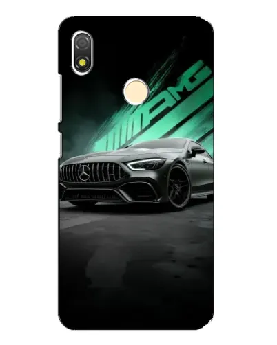 Чехол для TECNO POP 3 с картинкой «Темный Mercedes AMG»