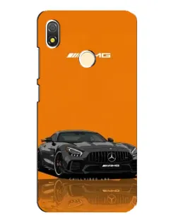Чехол для TECNO POP 3 с картинкой «Оранжевый Mercedes AMG»