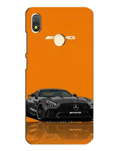 Чехол для TECNO POP 3 с картинкой «Оранжевый Mercedes AMG»