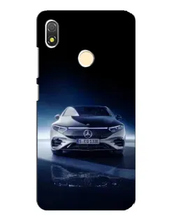 Чехол для TECNO POP 3 с картинкой «Ночной Mercedes EQ»