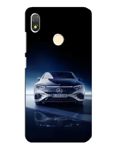 Чехол для TECNO POP 3 с картинкой «Ночной Mercedes EQ»