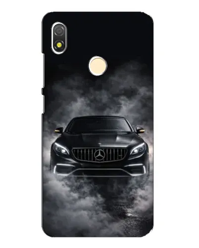 Чехол для TECNO POP 3 с картинкой «Mercedes в дыму»