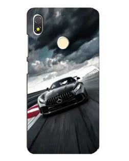 Чехол для TECNO POP 3 с картинкой «Гоночный Mercedes AMG»