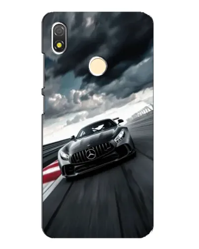 Чехол для TECNO POP 3 с картинкой «Гоночный Mercedes AMG»