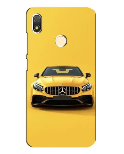 Чехол для TECNO POP 3 с картинкой «Желтый Mercedes GT»