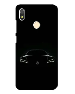 Чехол для TECNO POP 3 с картинкой «Mercedes — силуэт авто»