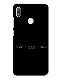Чехол для TECNO POP 3 с картинкой «Audi — световой подпись»
