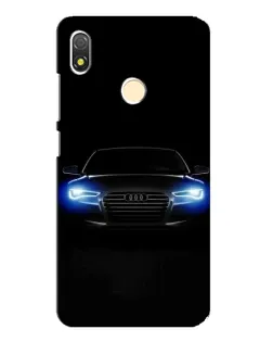 Чехол для TECNO POP 3 с картинкой «Audi в неоне»