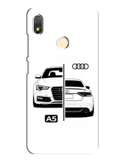Чехол для TECNO POP 3 с картинкой «Audi — контрастный дизайн»