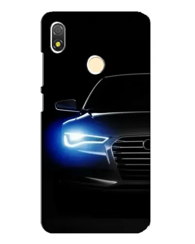 Чехол для TECNO POP 3 с картинкой «Неоновый взгляд Audi»