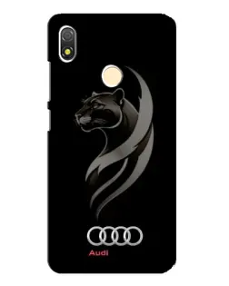 Чехол для TECNO POP 3 с картинкой «Графика — пантера и Audi»