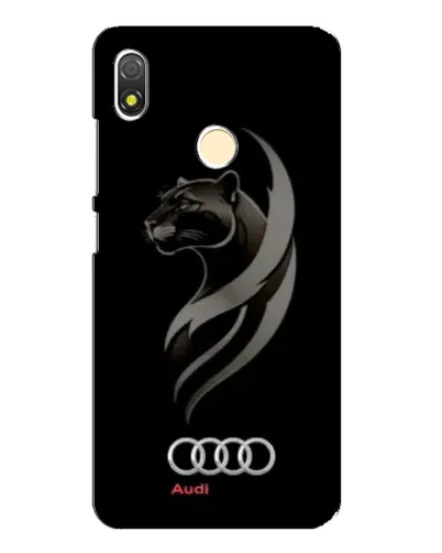 Чехол для TECNO POP 3 с картинкой «Графика — пантера и Audi»