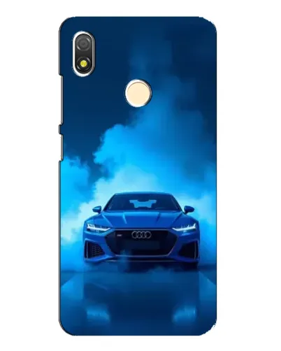 Чехол для TECNO POP 3 с картинкой «Audi — голубая энергия»