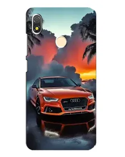 Чехол для TECNO POP 3 с картинкой «Audi — закат»